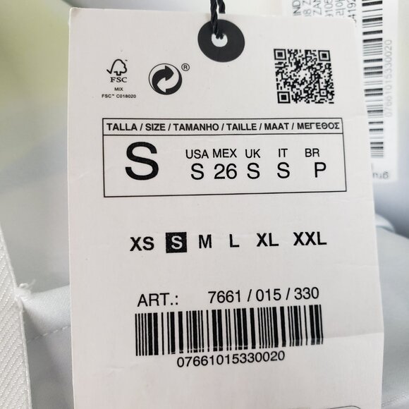 Zara NWT Mini Skirt Bold Bright Trippy Mod Retro Pucci Style Womens Size Small - Picture 5 of 6